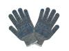 Mixed grey color one side pvc dot gloves for construction industry