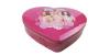 Heart-shaped tin wedding candy heart iron box