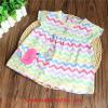 Cute baby summer dress wave printed infant dress