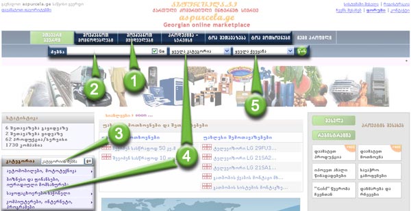 site navigation