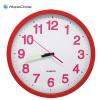 World population bedroom traditional plastic round wall clock