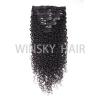 Natural color brazilian kinky curly 100% human remy hair extensions for black women