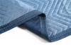 Dark blue and light blue durable furniture pads moving blankets
