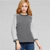Latest combed cotton jacquard sweater computer knit pullover for women