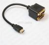 Hdmi to 2 dvi d female splitter adapter cable