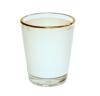 Wholesale new promotional gifts glassware drinking glass mug with gold rim for sublimation 1.5oz