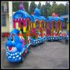 Fiberglass kids electric sea animal trackless train tourist rides