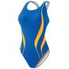 Women's swimsuit fastback design for practice and competition upf 50+