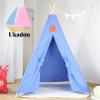 Wooden kids play waterproof canvas teepee indoor tipi