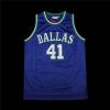 Nba dallas mavericks dirk nowitzki 41# 1998-99 hardwood classics swingman jerseys blue