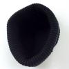 Warm fashional classical lovely most popular womens all black cute beanies hat caps for womens