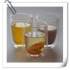 Artificial blowing lead-free double wall glass tea cup