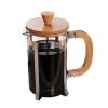 New arrives wholesale bamboo 1 liter borosilicate glass stainless steel french press