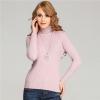 Oem turtle nekc sweater ribbed anti-pilling viscose nylon knitted pullover autumn winter