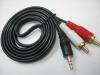 Pvc transparent 3.5mm audio cable copper low noise speaker cable